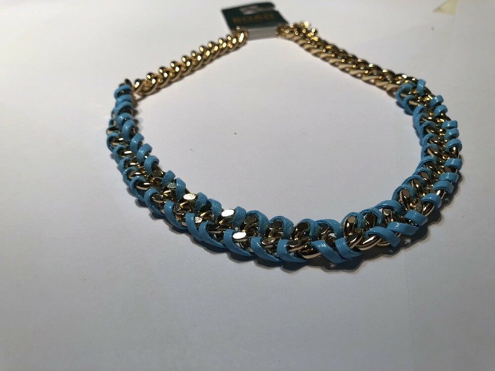 Road Trading And Co Teal An Gold Necklace