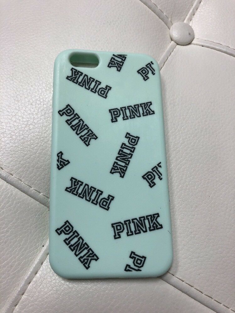 Victoria Secret PINK Mint Green With Aztec Print Silicone Iphone 5/5s Case