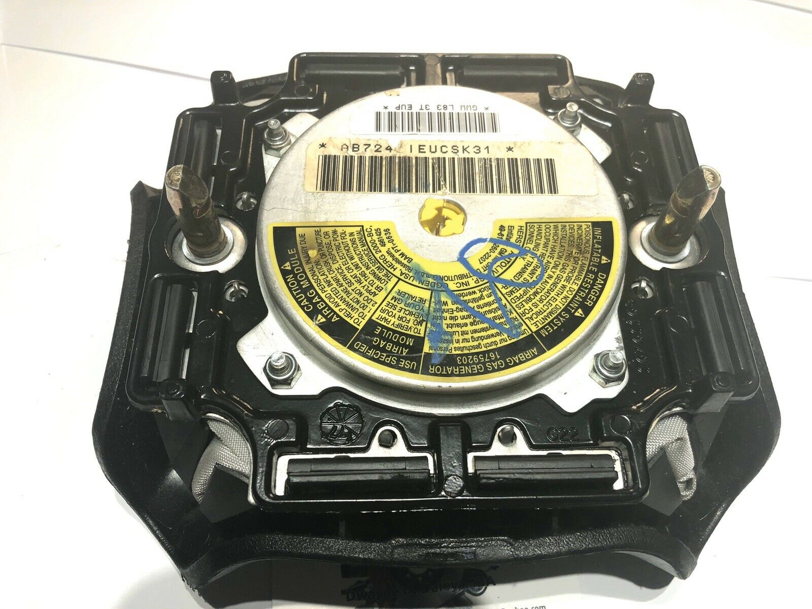 GMC CHEVY CHEVROLET DRIVER STEERING WHEEL AIRBAG 16868414 VERY GOOD CONDITION OE