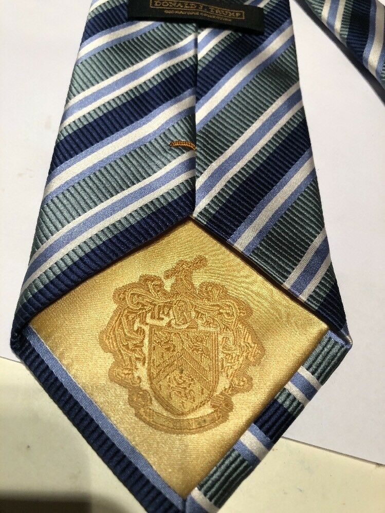 Men's Donald J. Trump Striped Blue Silk Neck tie Made in China