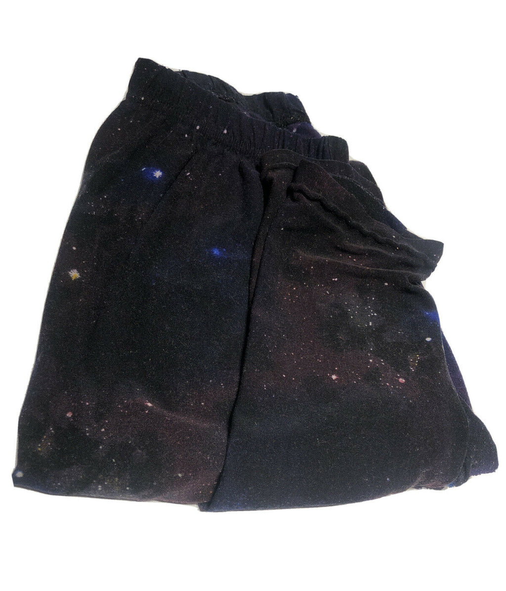 Shosho Womens Size Small/Medium Leggings Stretch Pants Yoga Super Soft Galaxy