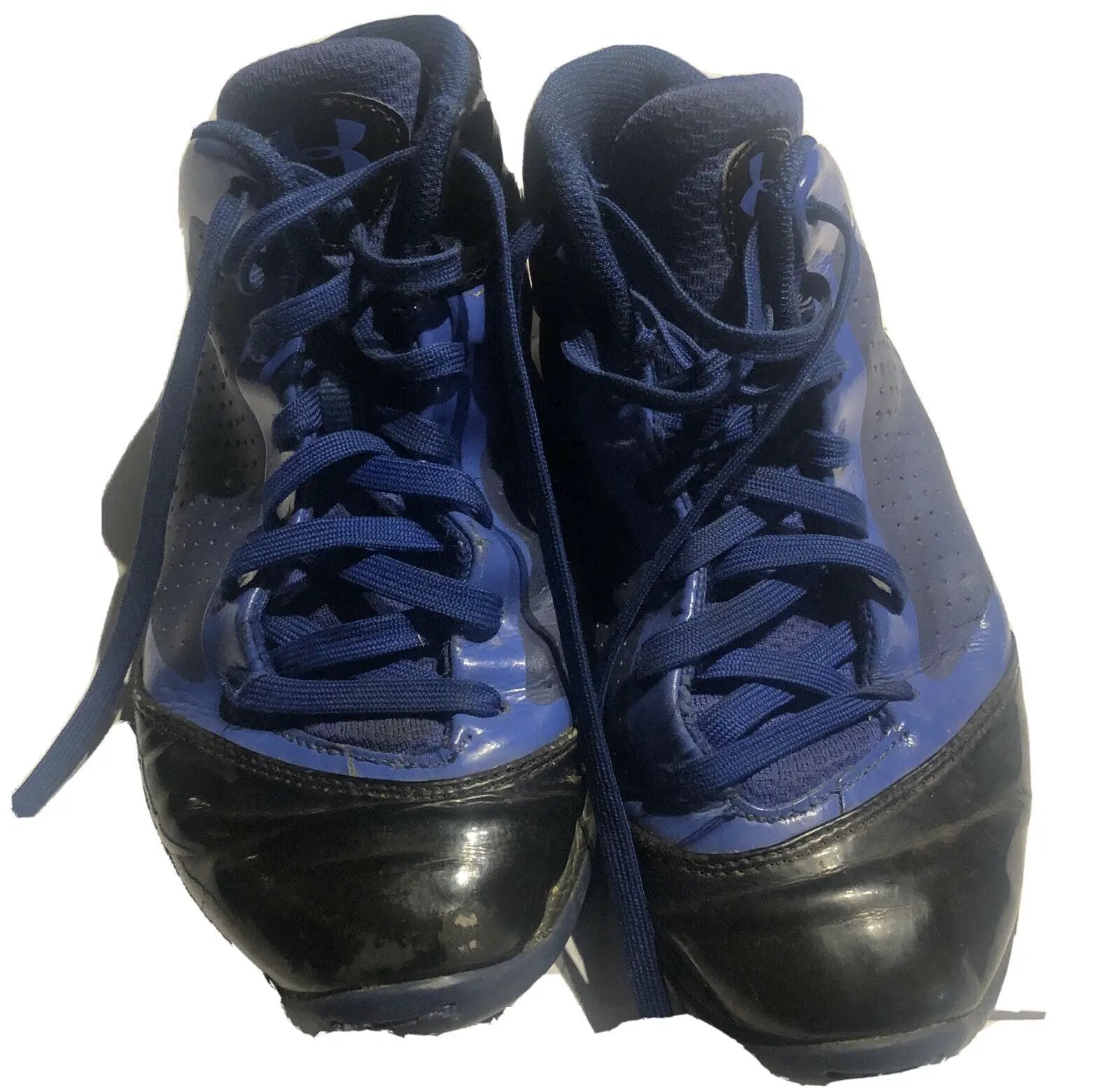 BLUE AND BLACK UNDER ARMOUR BASKETBALL SHOE SIZE 5Y USA, 4.5 UK by Under armour