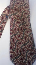 MEN NECK TIES 100% ITALY brown black . flowery. AUSTIN REED by DALEY1DEALS,LLC.