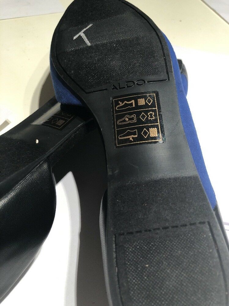 Aldo Womens Shoes Flats Black And Gold Bead Size 9