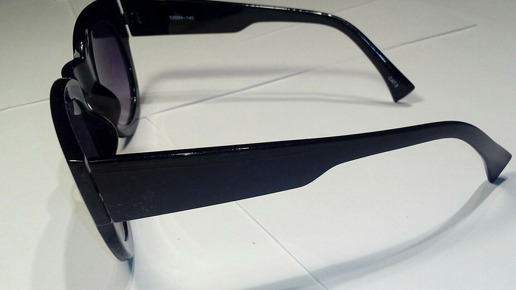superstar Large Oversized Cat Eye Thick Frame Gradient Black Anoushka Sunglasses