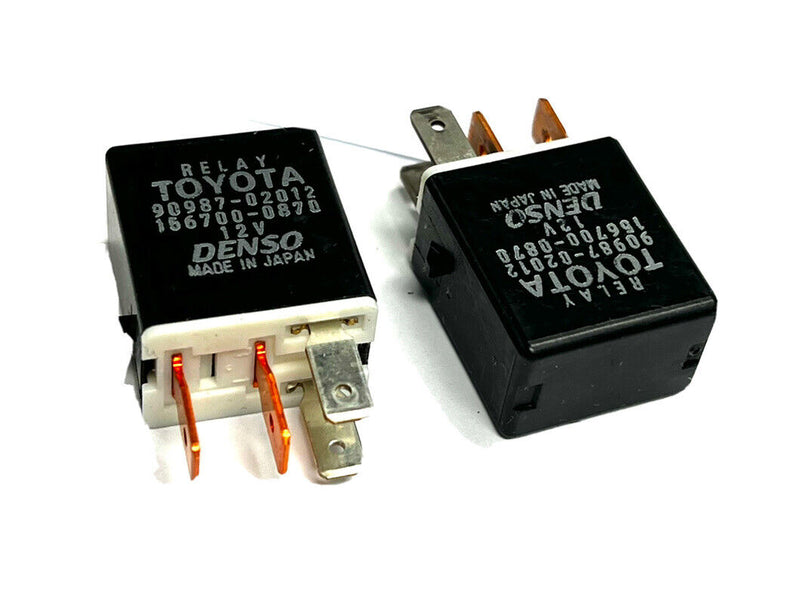 Set Of  2 TOYOTA LEXUS FACTORY ORIGINAL RELAY  90987-02012 BY DENSO 156700-0870