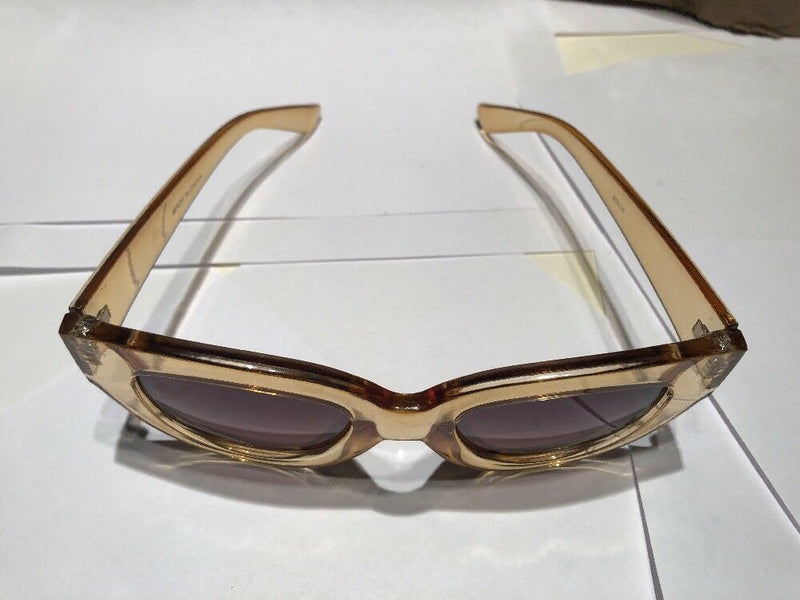 Retro Cat Eye Transparent Peach Sunglasses