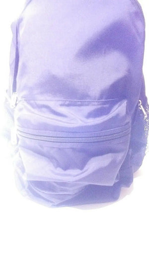 New Victoria's Secret PINK Logo Campus Backpack Pure Black White Stripe NIP