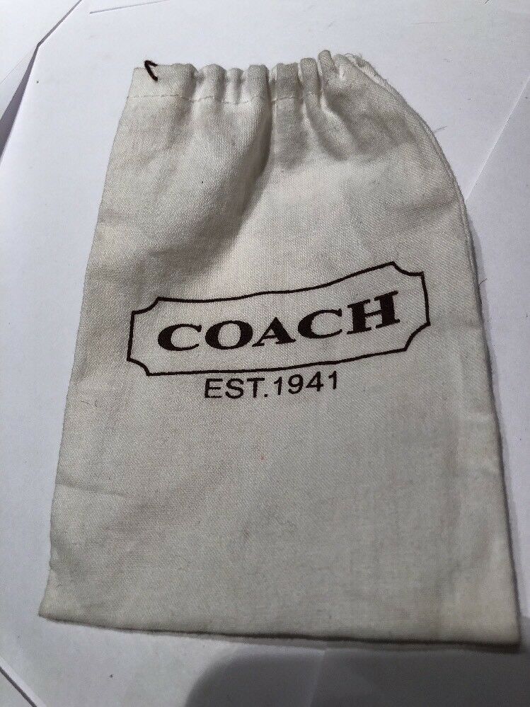 Coach Dust Bag Storage Pouch for Ring/Necklace/Keychain/ Bag Charm