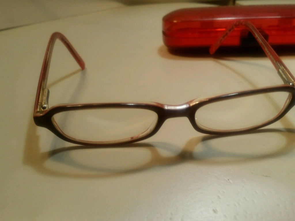 tommy hilfiger youth girls burgundy with pink linning eyeglass frames48/25/130