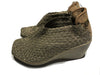 Bernie Mev Bronze Metallic Wedge Shoe Size 36 NEW