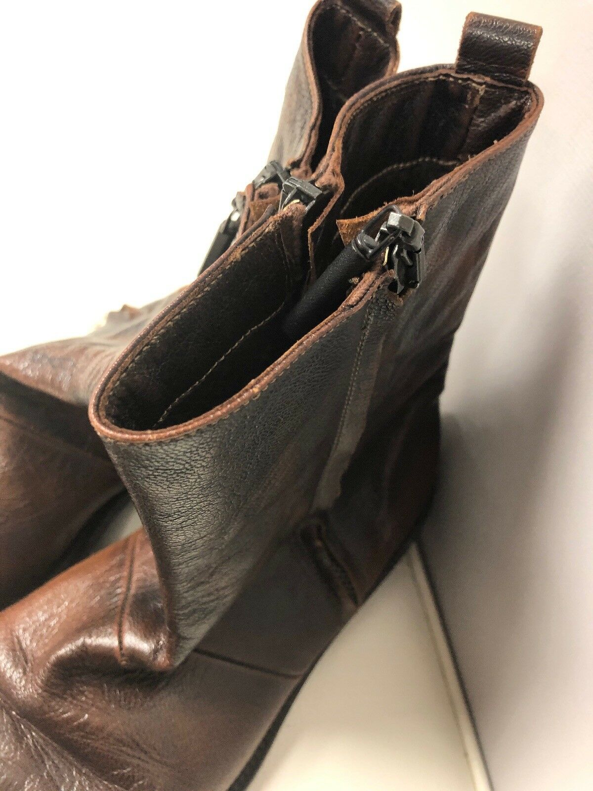 Mens Just Cavalli Brown Leather Boots Size 401/2