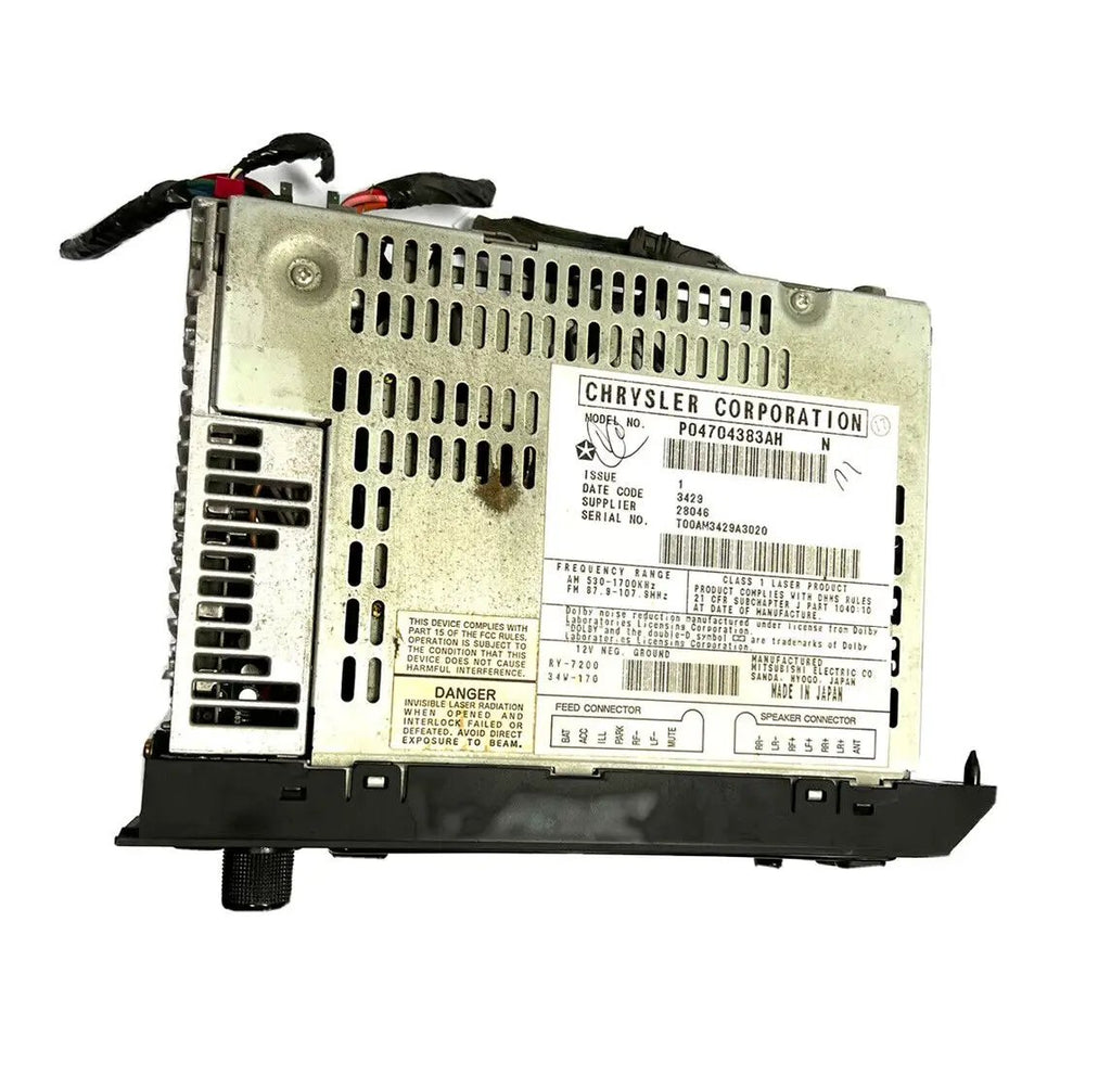 OEM Jeep Chrysler Dodge AM FM Radio CD & Cassette Player | P04704383AF by Chrysler