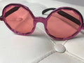 Oversized Fushia Fantasic Pink Round Frame Sunglasses by PINK