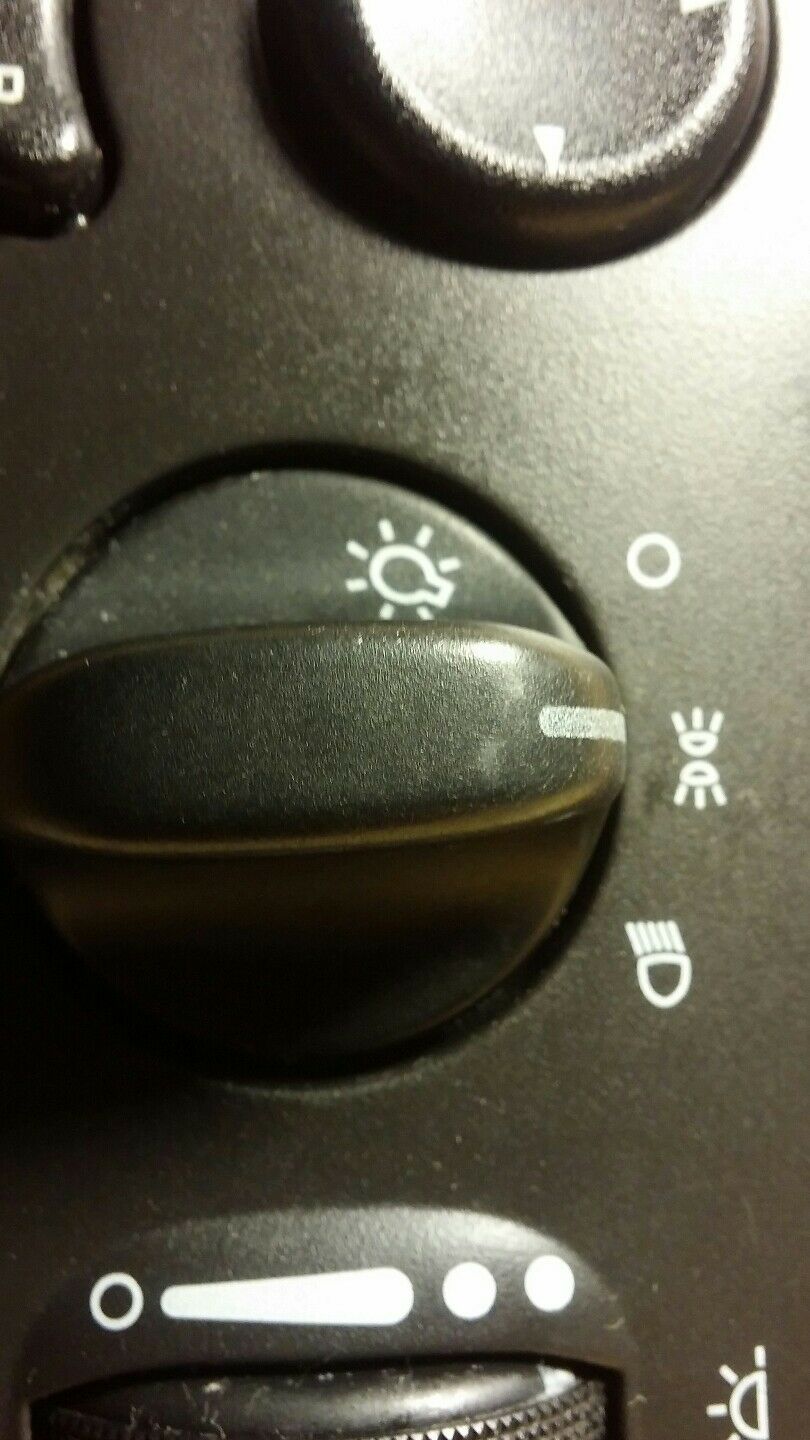 Premium Charcoal DODGE CARAVAN 2001-07 OEM HEADLIGHT LAMP DIMMER SWITCH black