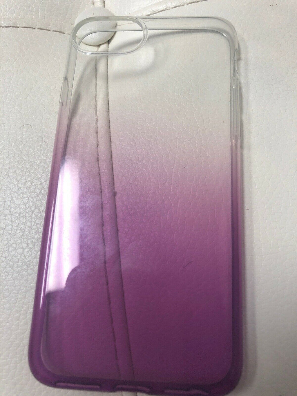Iphone 6/7clear And Purple Phone Case
