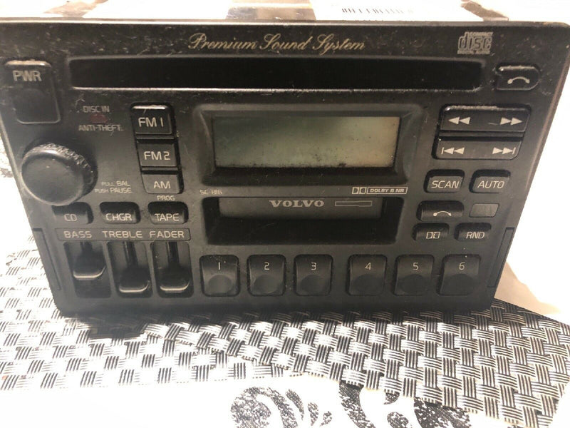 Reman SERVICE 1997-04 40 70 90 Series Volvo Radio AM FM Cassette CD Prem Sound