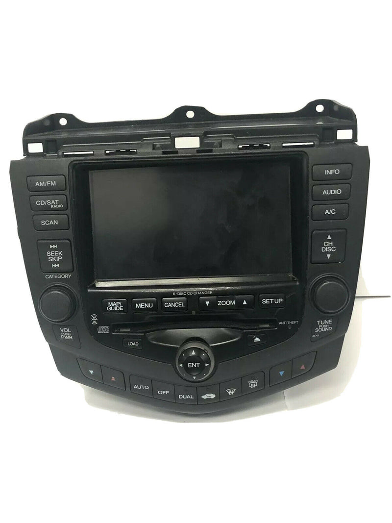 Honda Accord 05 6CD Changer, Navigation GPS Unit Player Screen 39200-SDR-A013