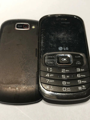 LG Cosmos 2 Verizon Cell Phone Black Used Working Condition