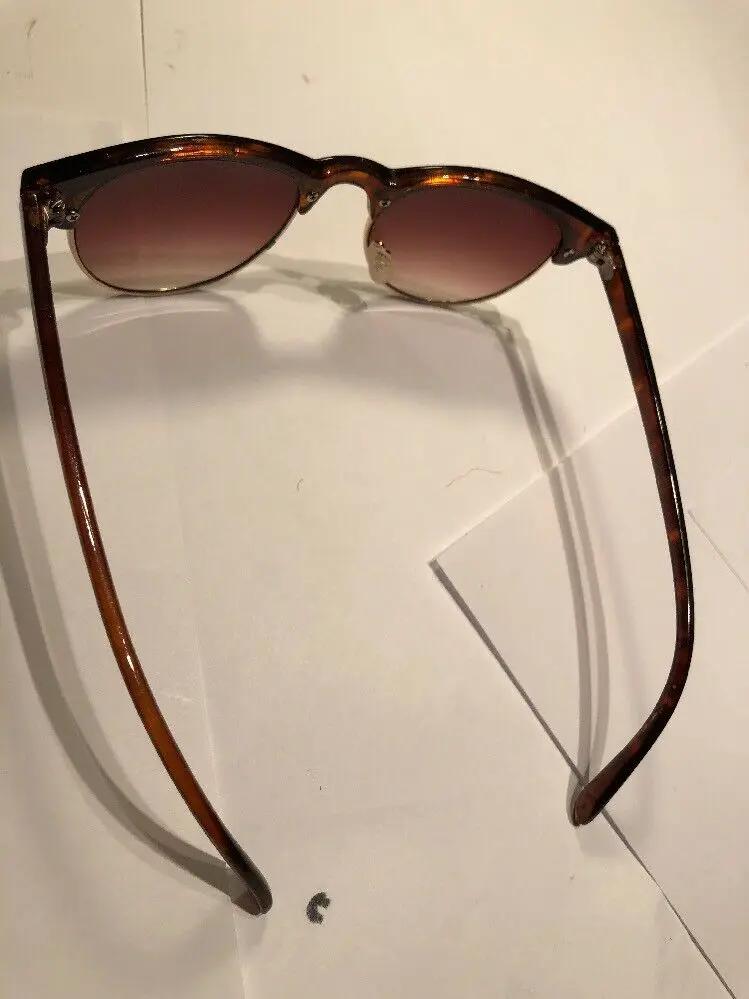 H&m Tortoise Plastic With Rimless Bottom Sunglases by H&M