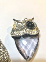 Vintage One Eye Owl Pendant