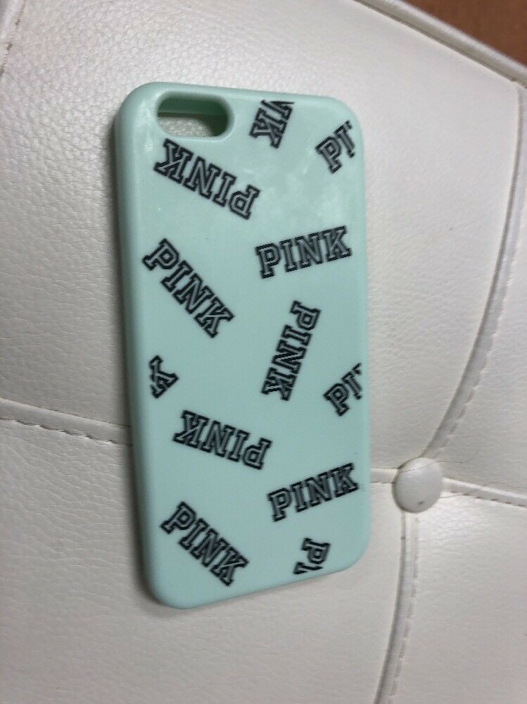 Victoria Secret PINK Mint Green With Aztec Print Silicone Iphone 5/5s Case