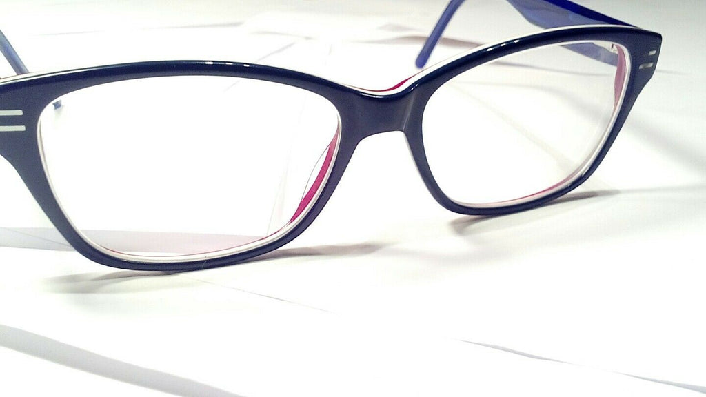 red white and blue wafare style eyeglass frames
