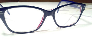 red white and blue wafare style eyeglass frames