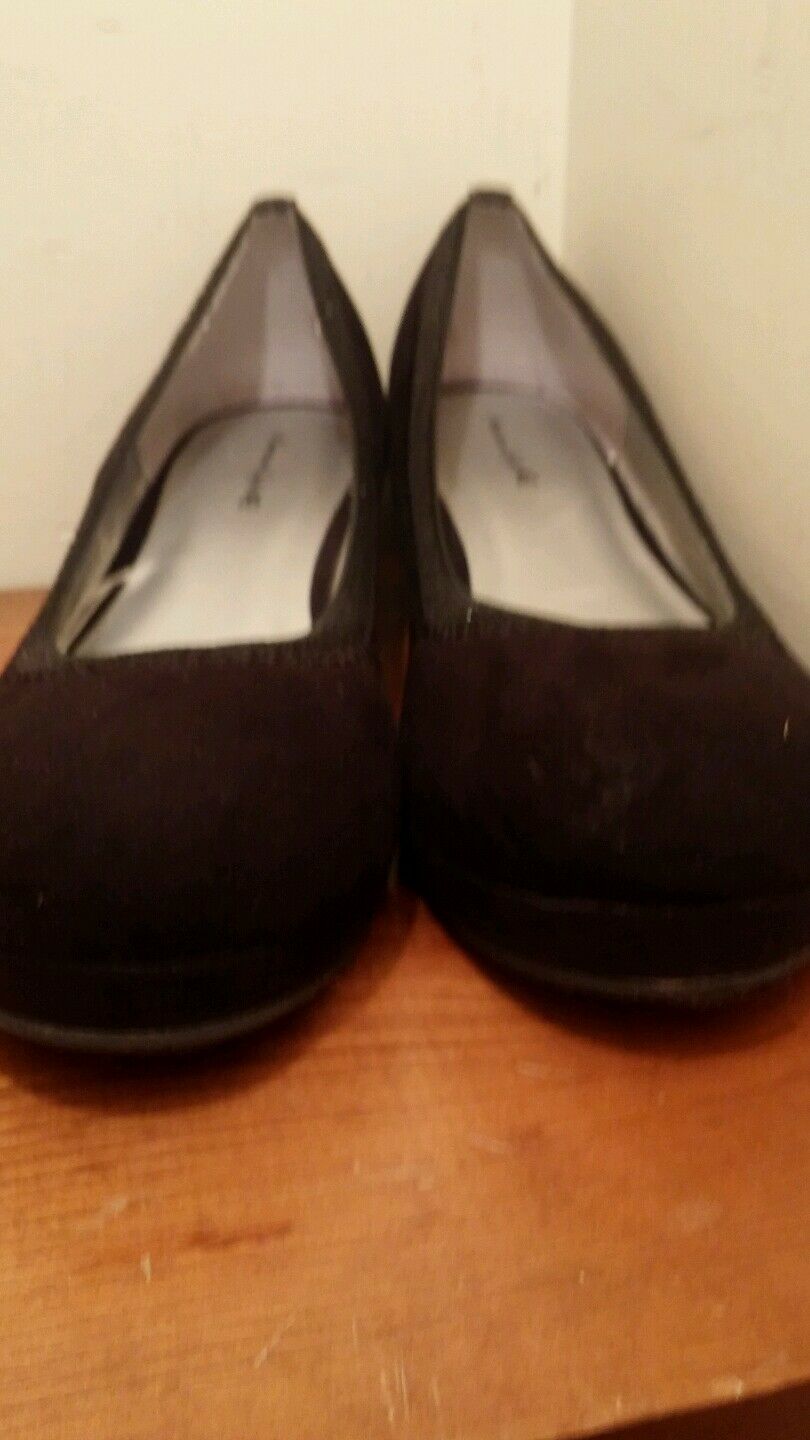 AMERICAN EAGLE WOMENS LADIES SHOES BLACK SIZE US 5 EUR 37.5 LEATHER SUEDE UPPER