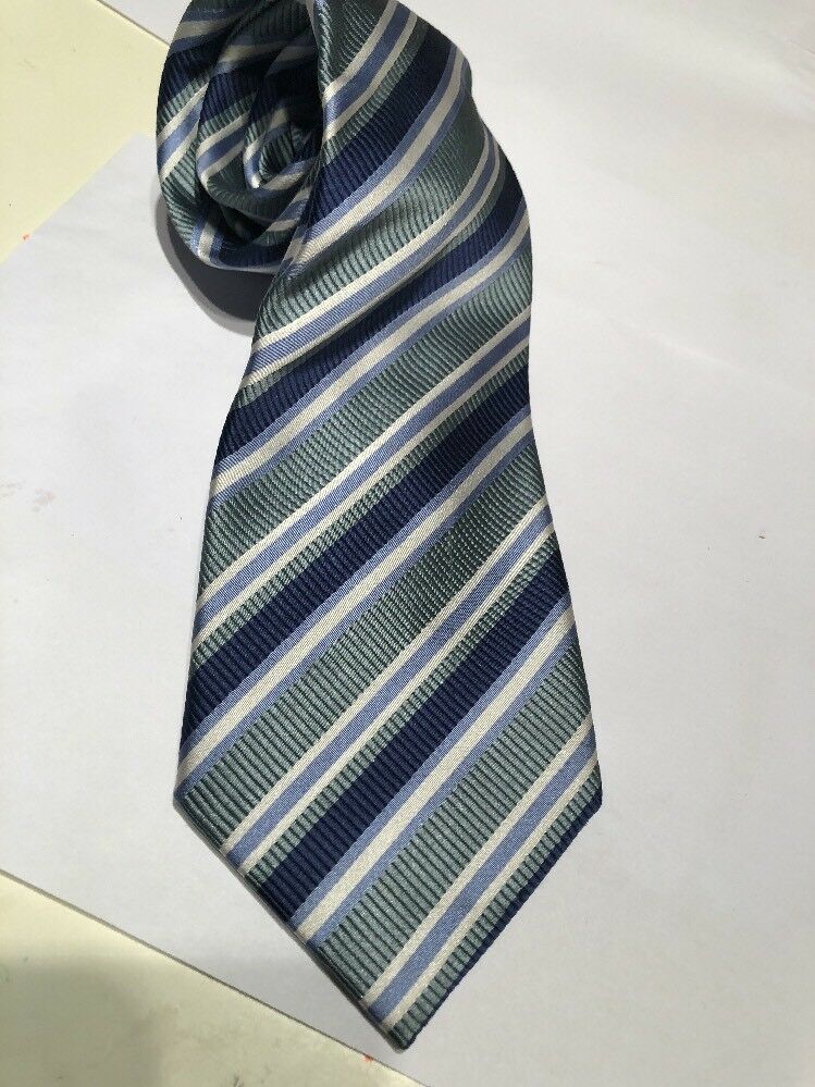 Men's Donald J. Trump Striped Blue Silk Neck tie Made in China