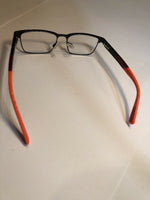 Nike Eyeglasses 001/125 Black Red Frame / Clear Lenses (NO CASE)