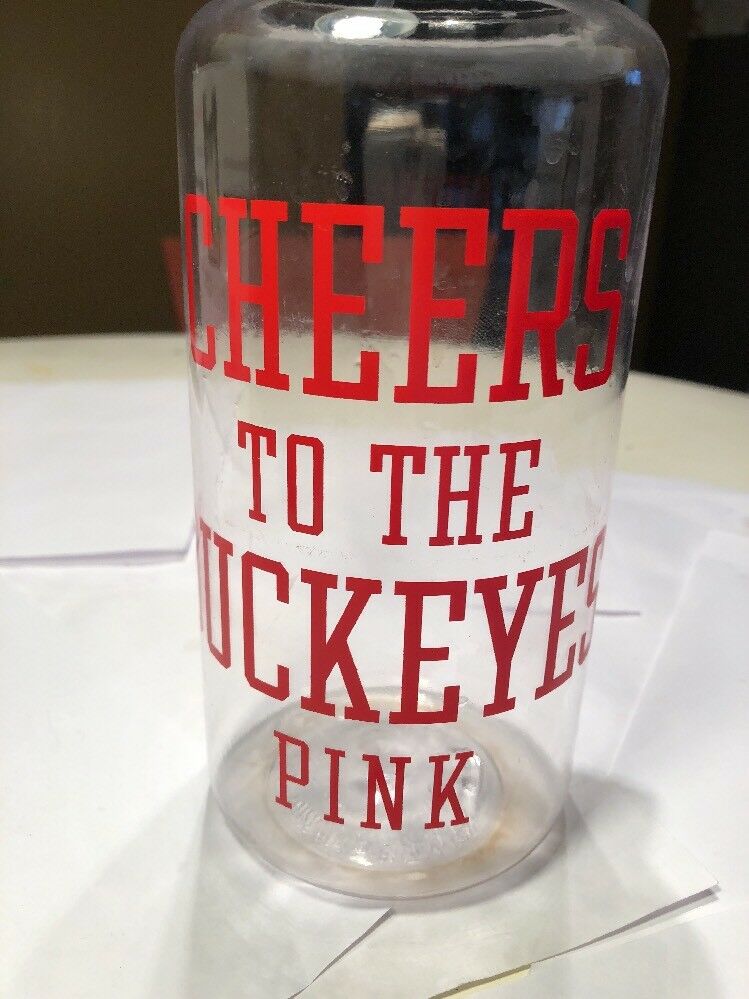 Cheers To The Buckeyes Pink Water Bottle