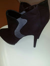 BAKERS BLACK SUEDE BOOTIE STELITTO SIZE 10 M