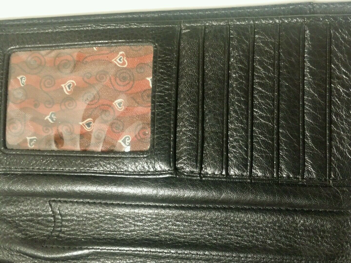 Brighton black and brown croco print clutch size 7.5 /6