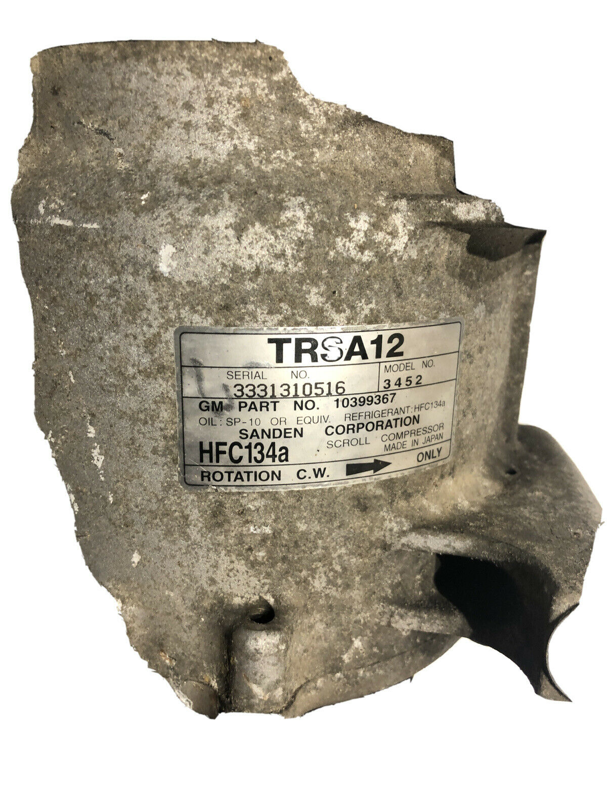 2006 OEM AC Compressor A/C Clutch Chevy Trailblazer GMC Buick Isuzu Saab Olds