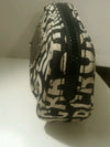 marc jacobs black white signature makeup bag  size 5.5/4