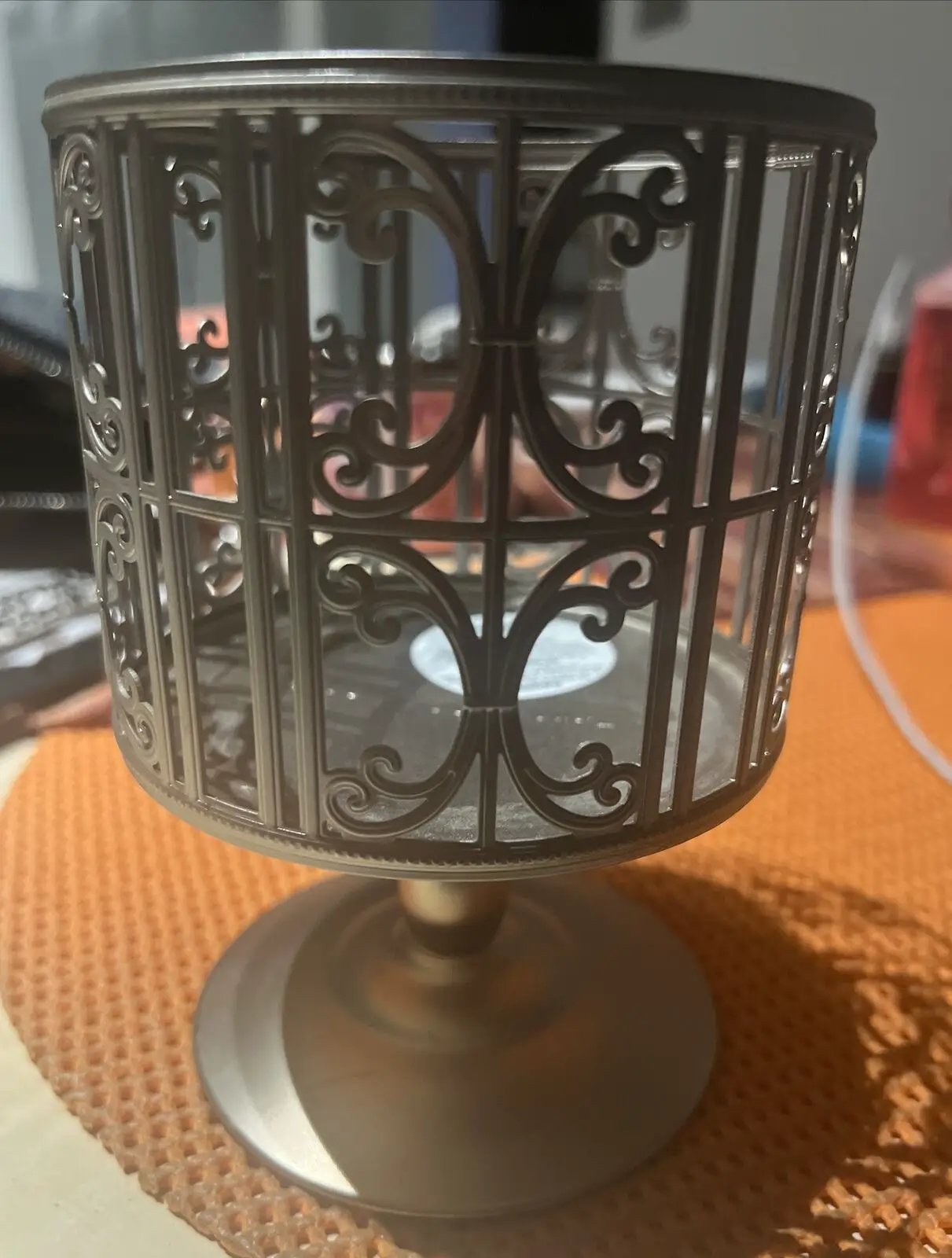 Bath & Body Works Timeless Gate 3 Wick Candle Holder/Pedestal by Bath & Body Works