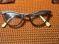 Cat Eye'-Silver on Silver-Vintage Eye Glass Frames-UOC-Aluminum-(4-5 1/2)-U.S.A by UOC