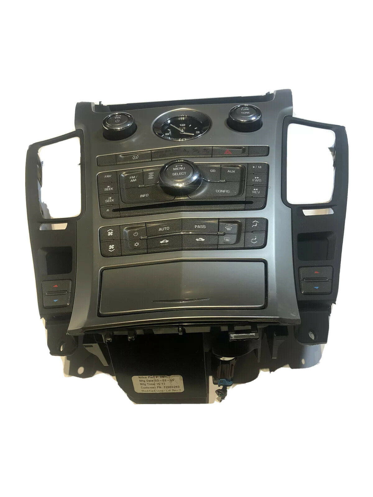 08 09 10 11 12 13 Cadillac CTS Radio Control Panel Center Dash Trim OEM 20822590