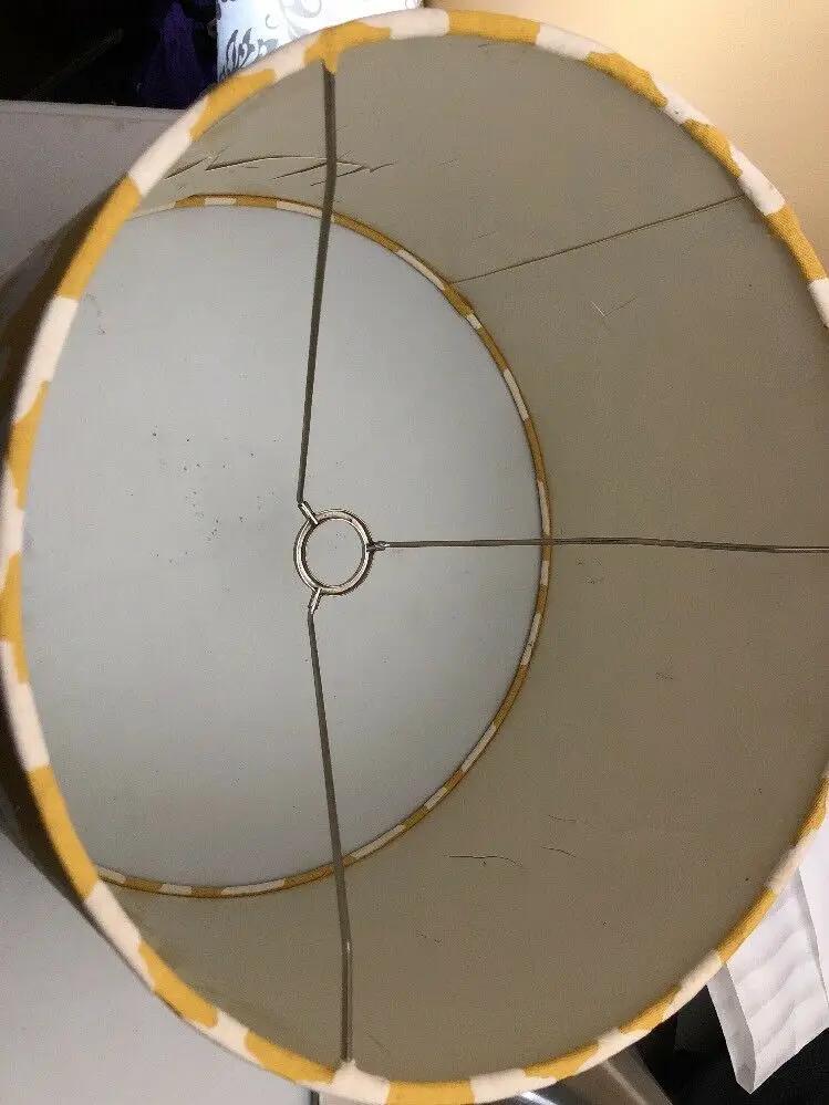 Large Gold And Cream Vintage Lampshade Beautiful Style. by DALEY1DEALS,LLC.