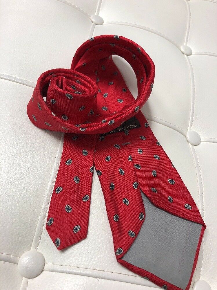 Mario Valentino Men's Neck Tie Silk Tie Made In Italy 55"