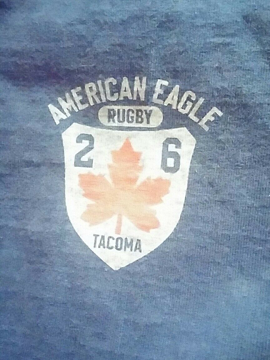 100% Cotton American Eagle Outfitters, sz. large Vintage Rugby sweater, RN54485.
