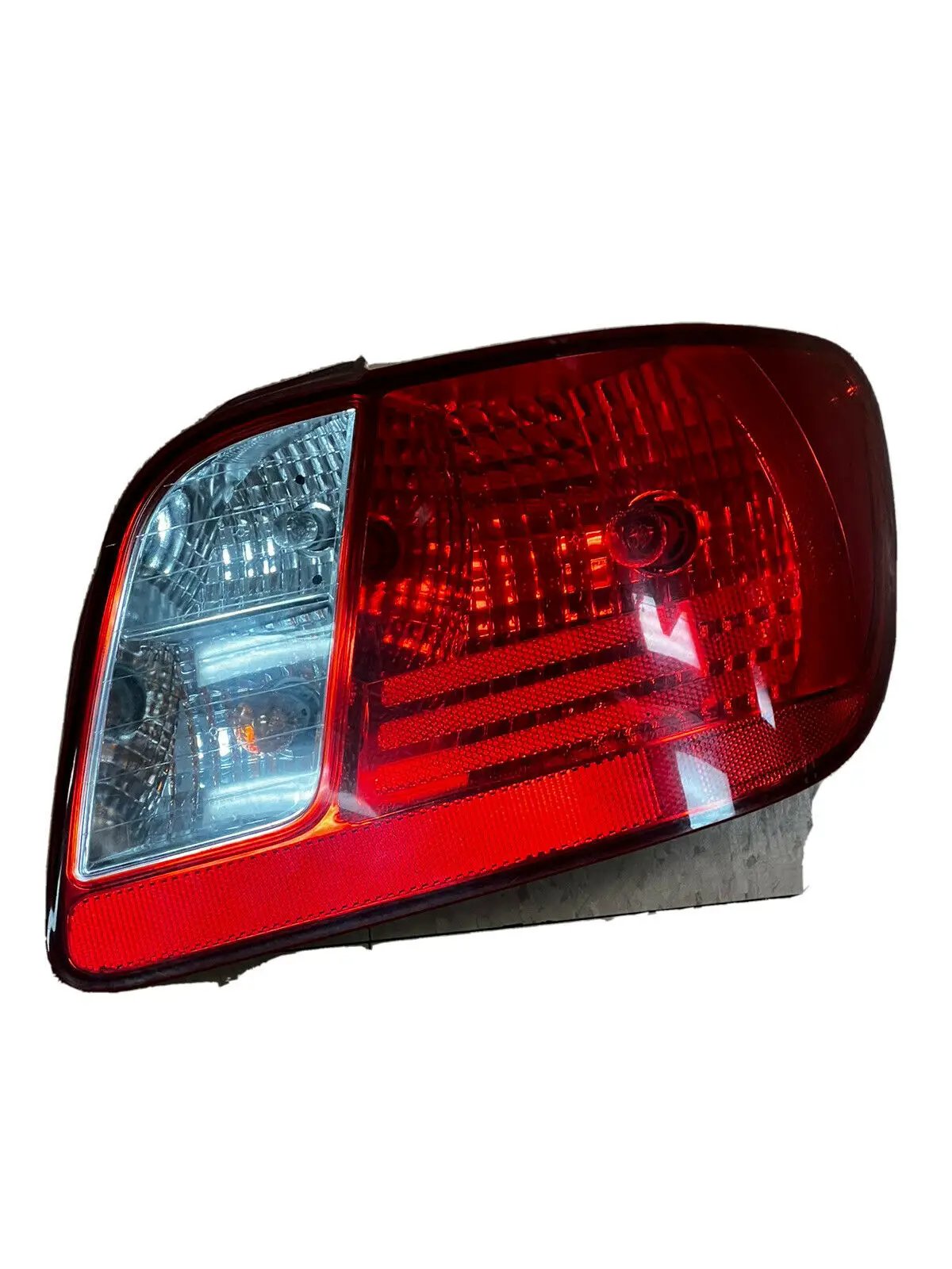 Halogen Tail Light For 2006-2011 Kia Rio Sedan Right Clear/Red Lens w/Bulbs CAPA by Perfect Fit
