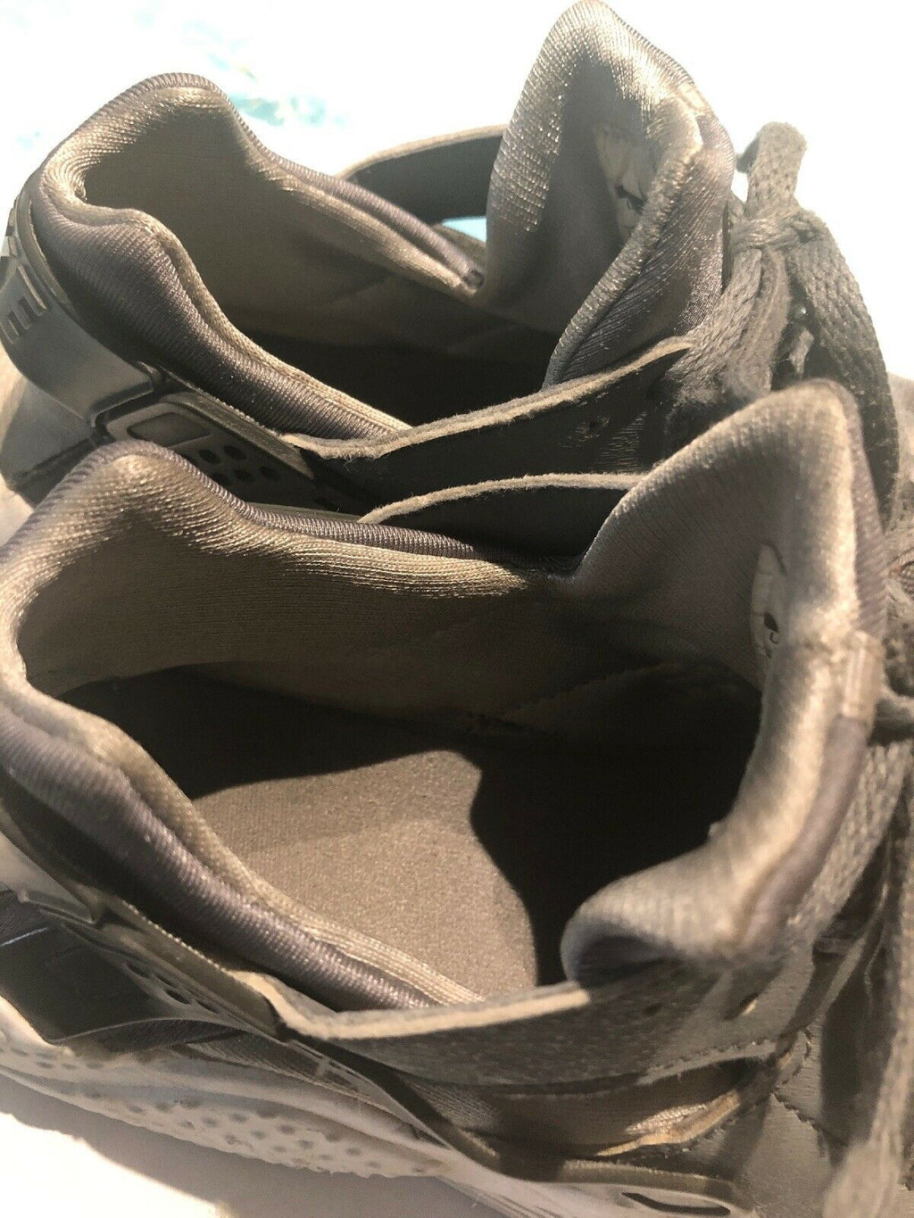 Nike Huarache Run Little Kids Wolf Grey & Sunset Pulse Green  Shoes Youth Size 1