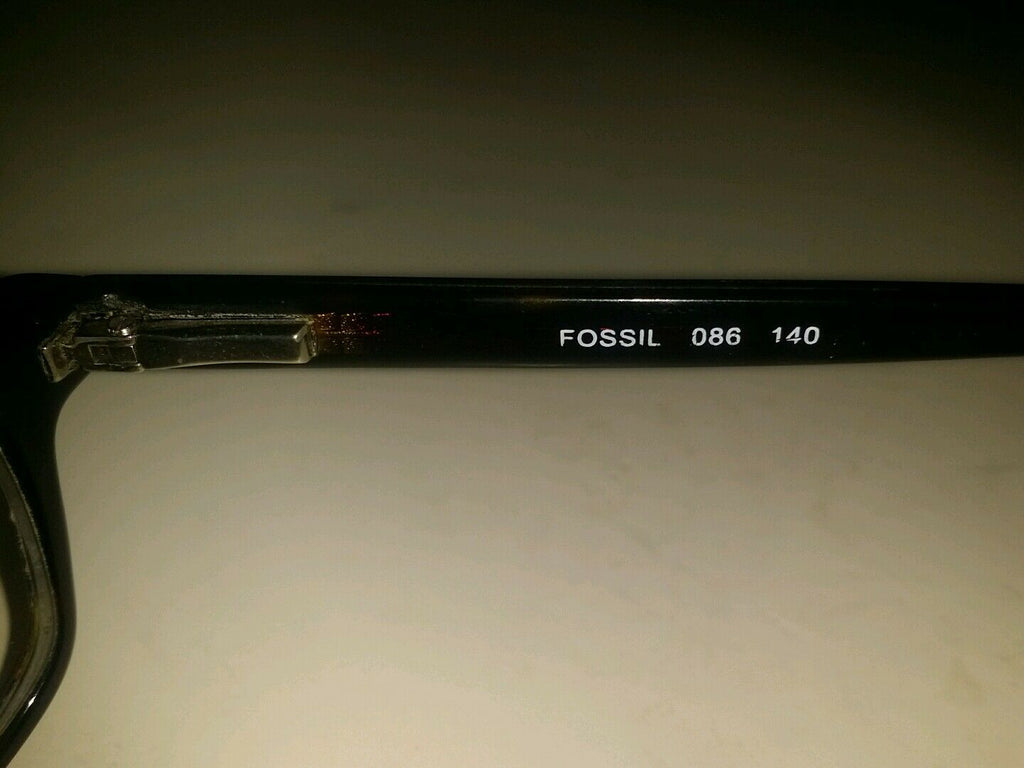 Fossil BAILEY Tortoise Shell Brown Metal Eyeglass Frames Designer Rx Eyewear