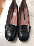 Fratelli Rossetti moccasin ,black leather, women's shoe size, EU 38/8