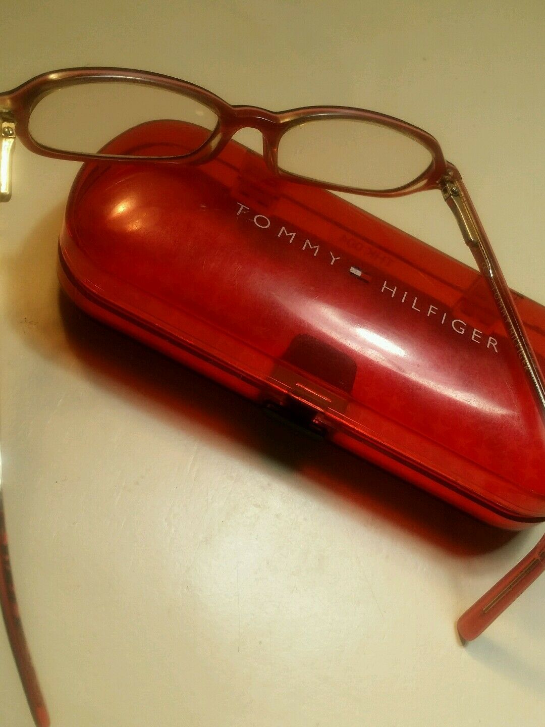 tommy hilfiger youth girls burgundy with pink linning eyeglass frames48/25/130