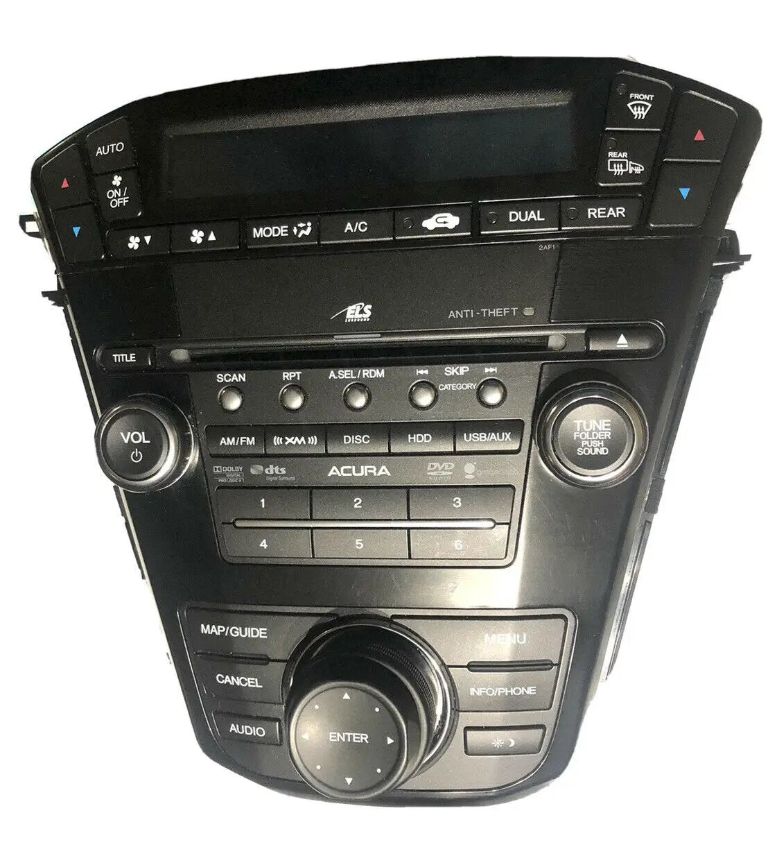 2011 Acura MDX Navigation CD XM DVD Player Radio 2AF1 OEM by Acura