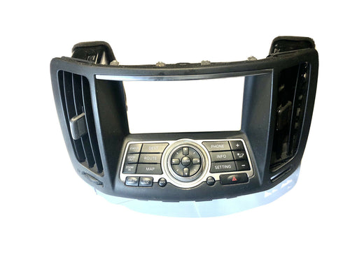 2908 2009 Infiniti G37 4dr Sedan Radio/Navigation Control Panel & Trim Bezel OEM