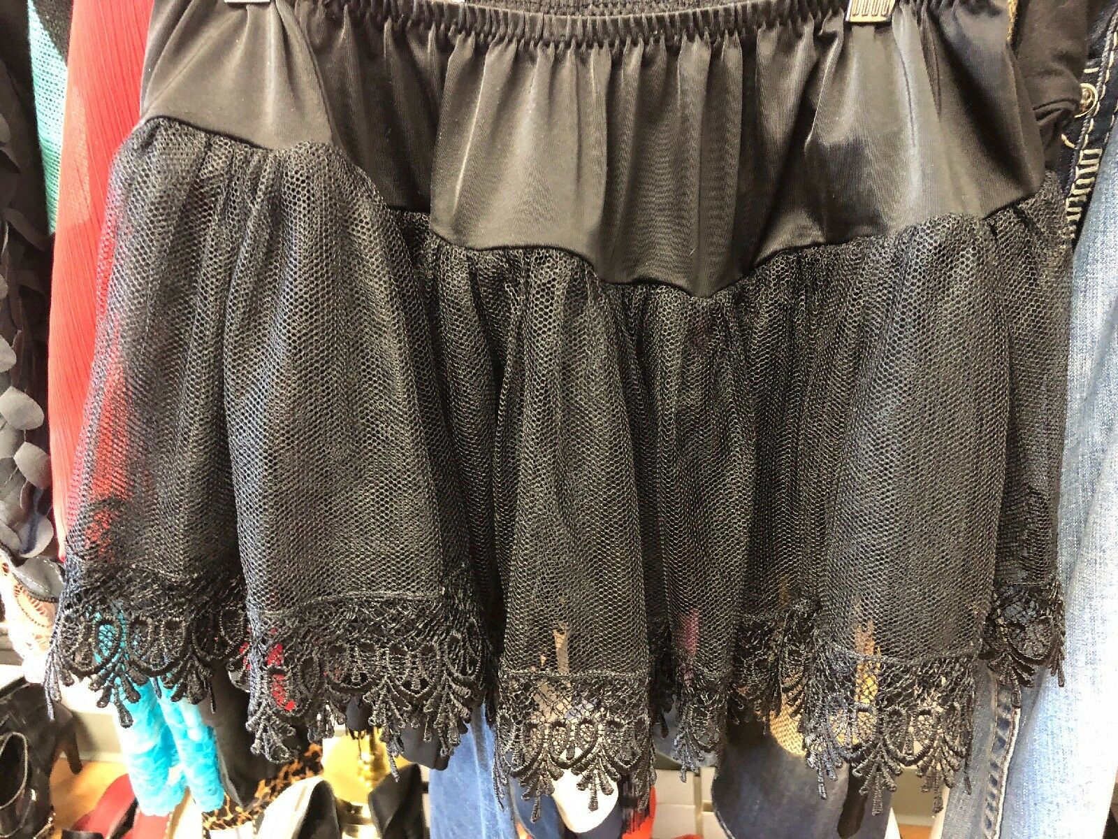 Girls Prissy Black Lace Tutu Dress